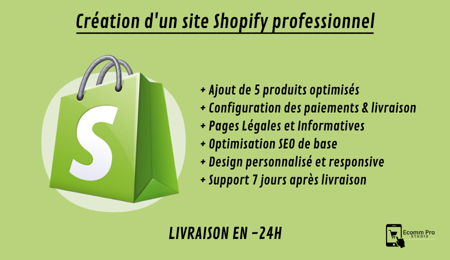🛍️ Pack démarrage